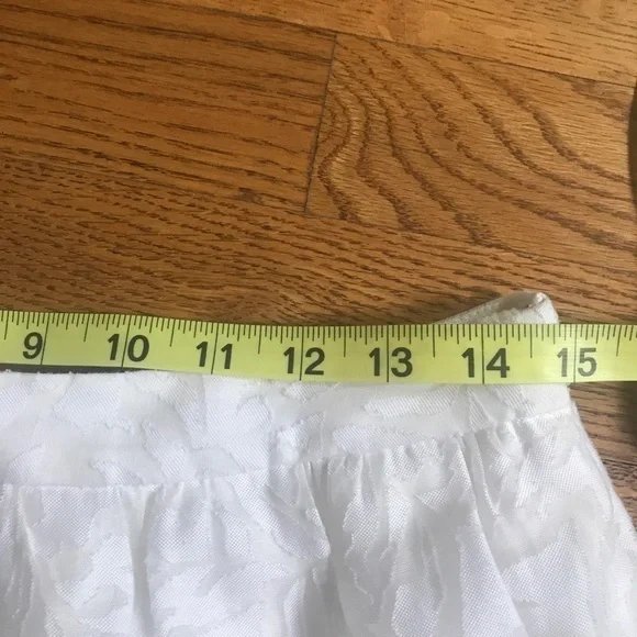 J. Crew sheer burnout white skirt pockets a-line‎ 6 - Picture 5 of 8